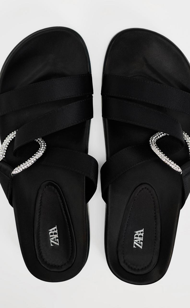 fur sandals zara
