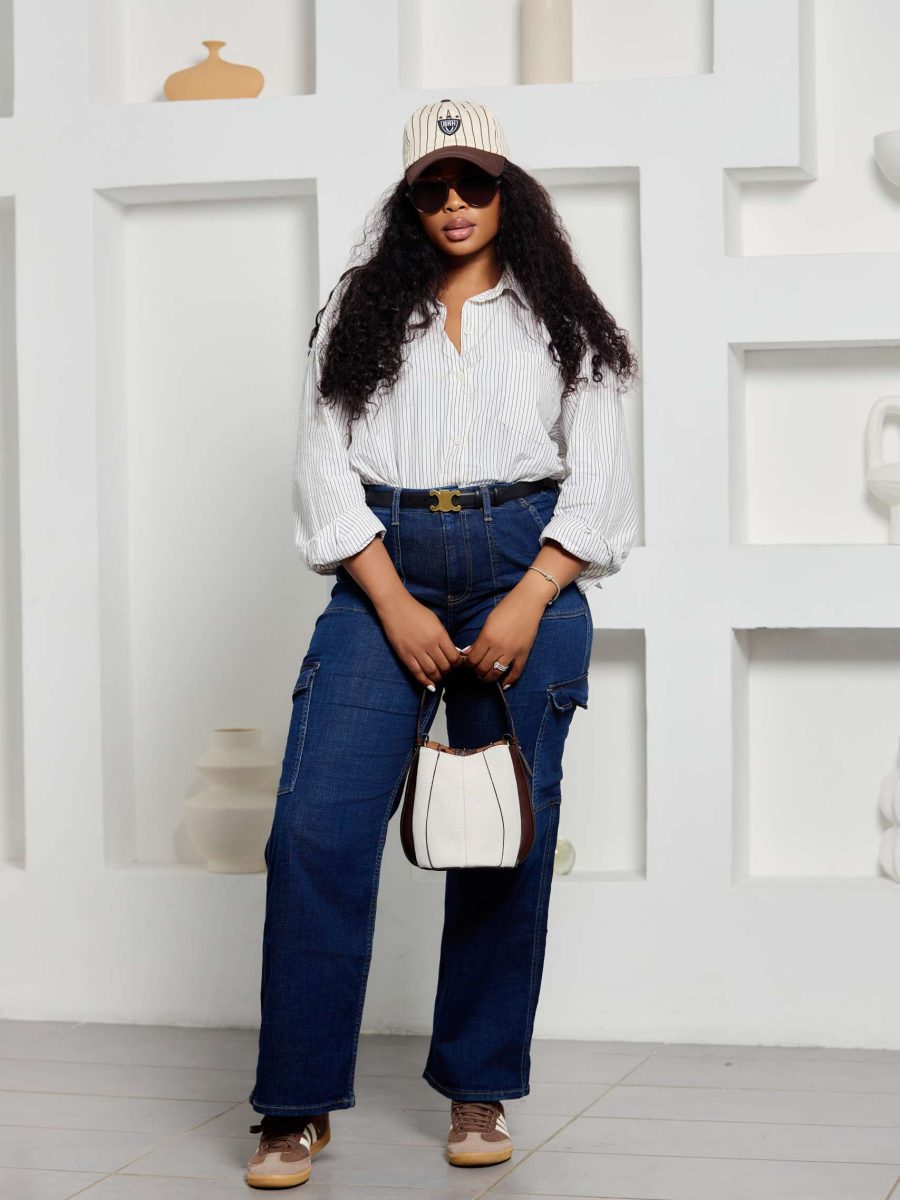 LADIES CARGO DENIM