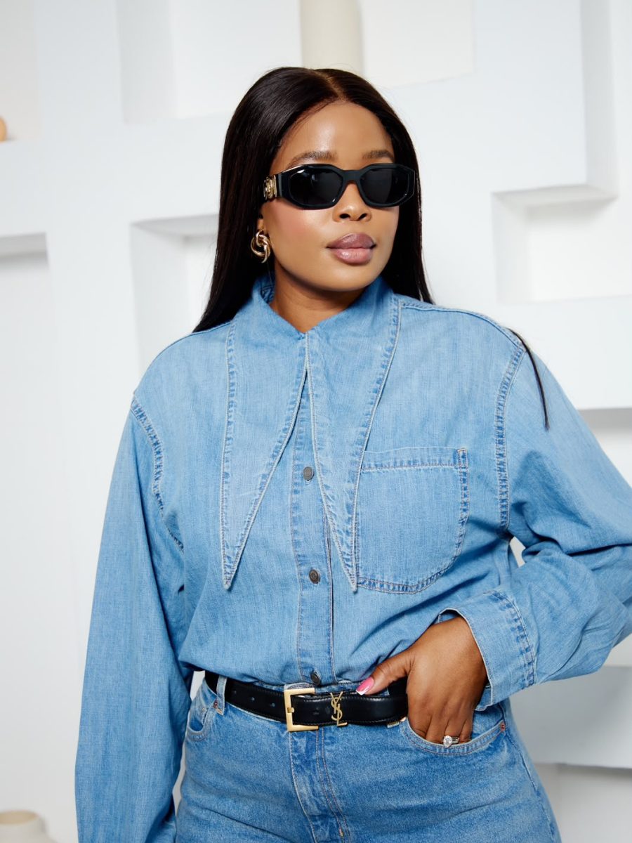 THE MILAN STATEMENT DENIM SHIRT