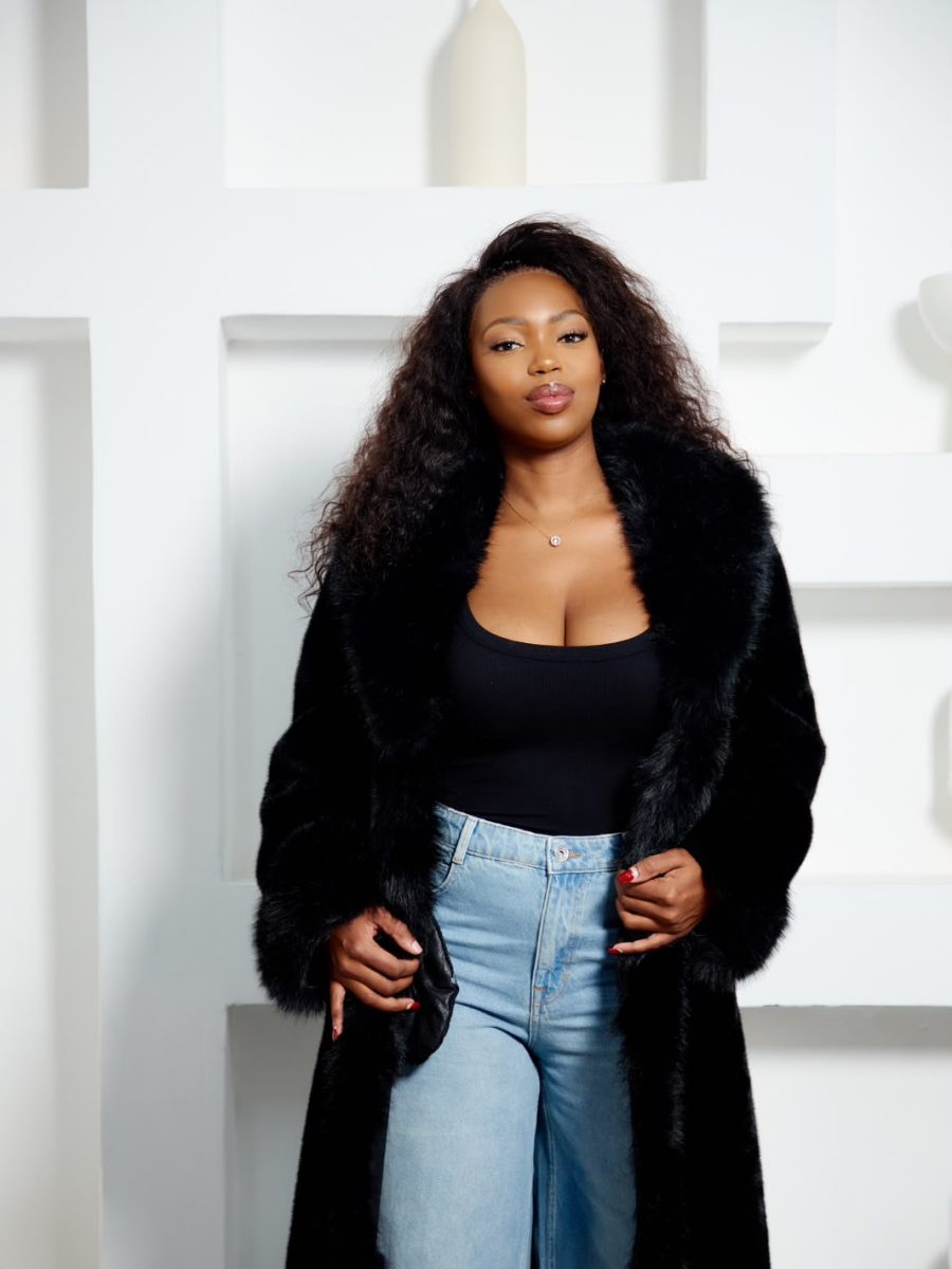 MIDNIGHT LUXE FAUX FUR COAT