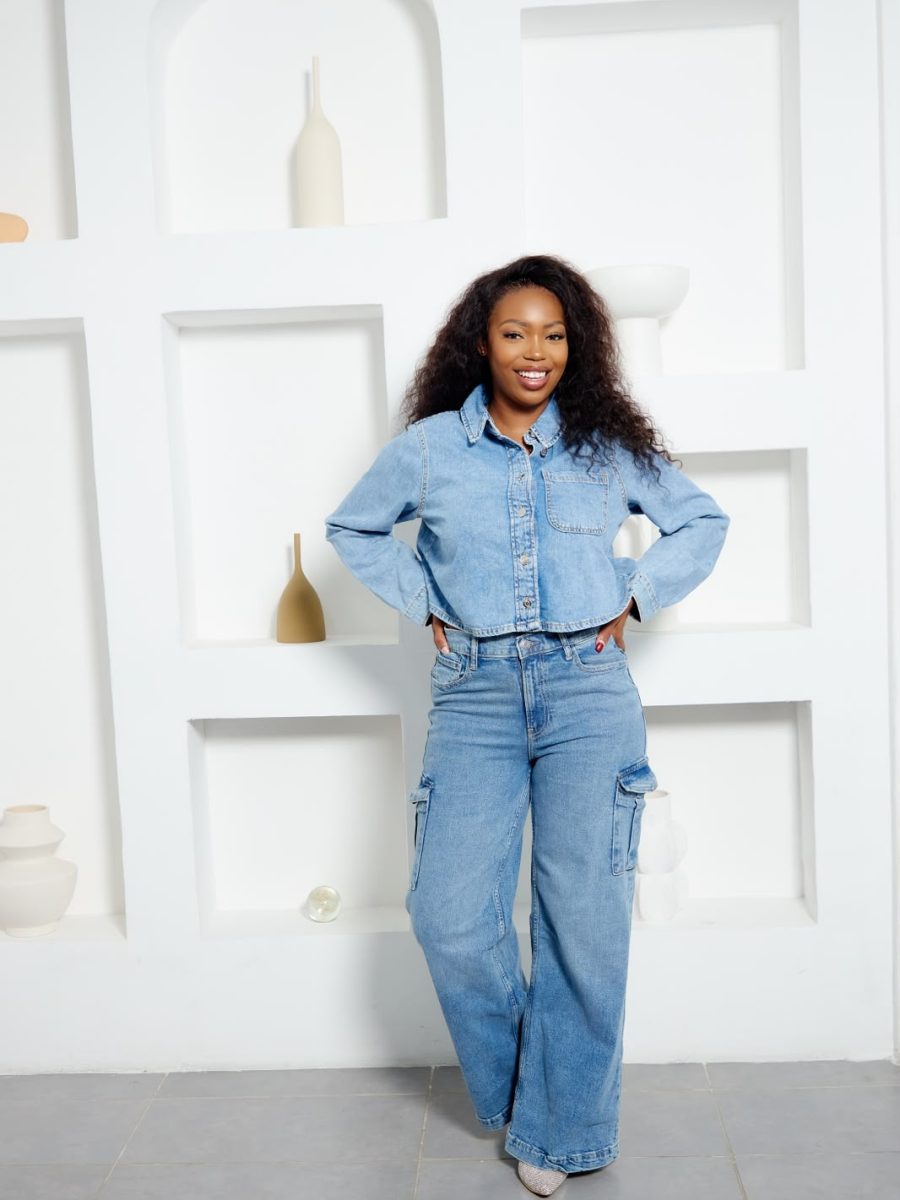 SKYLINE CARGO WIDE-LEG JEANS