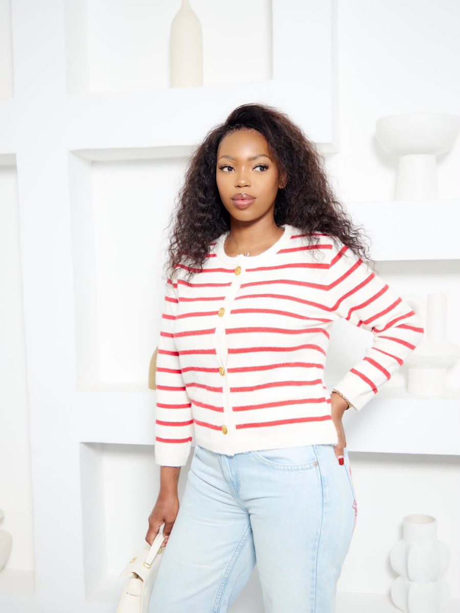 MONACO STRIPE KNIT CARDIGAN