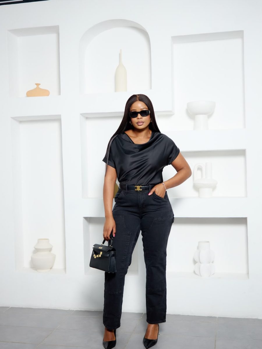 NOIR UTILITY STRAIGHT - LEG JEANS