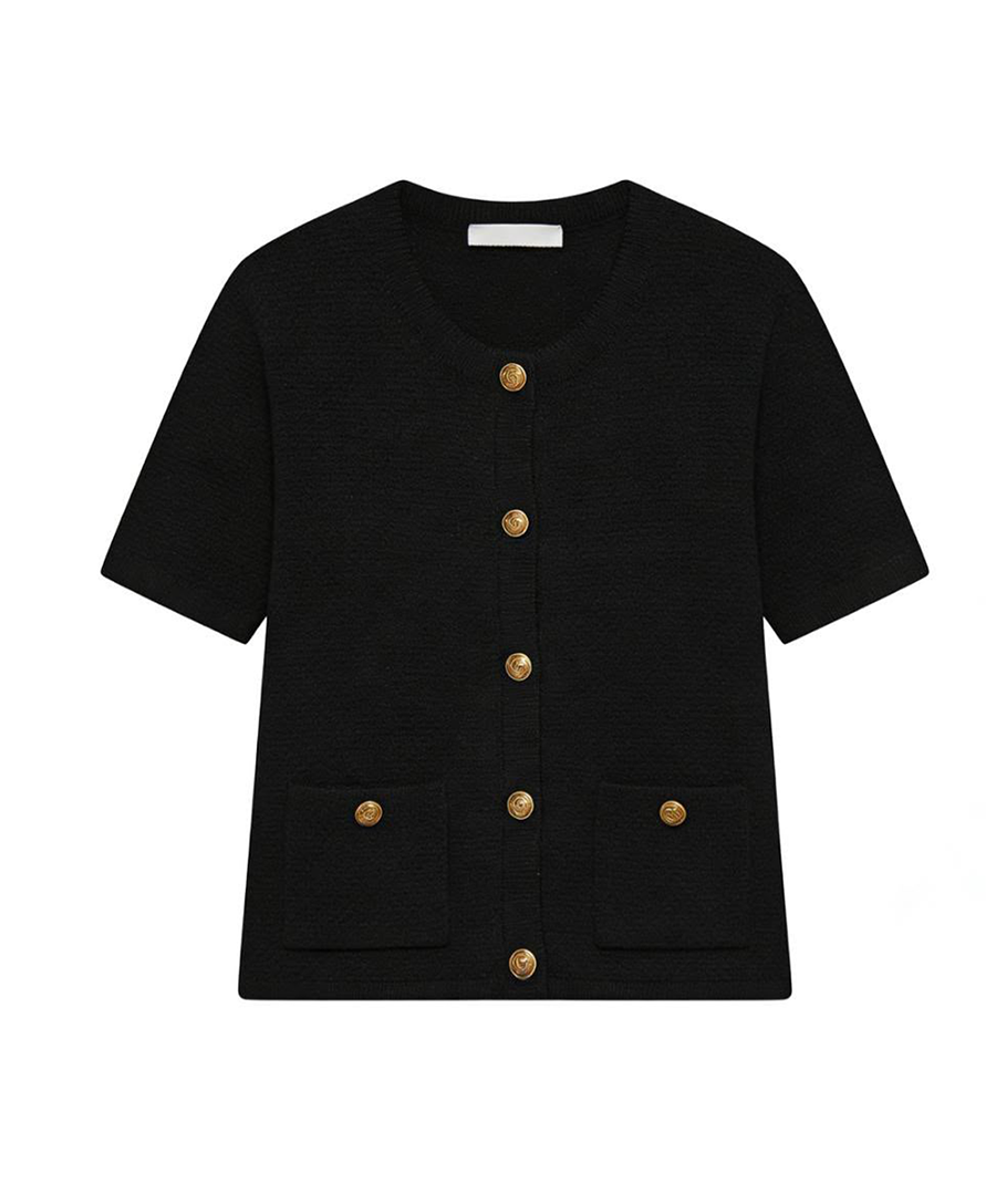 THE LUXE BUTTON KNIT TOP