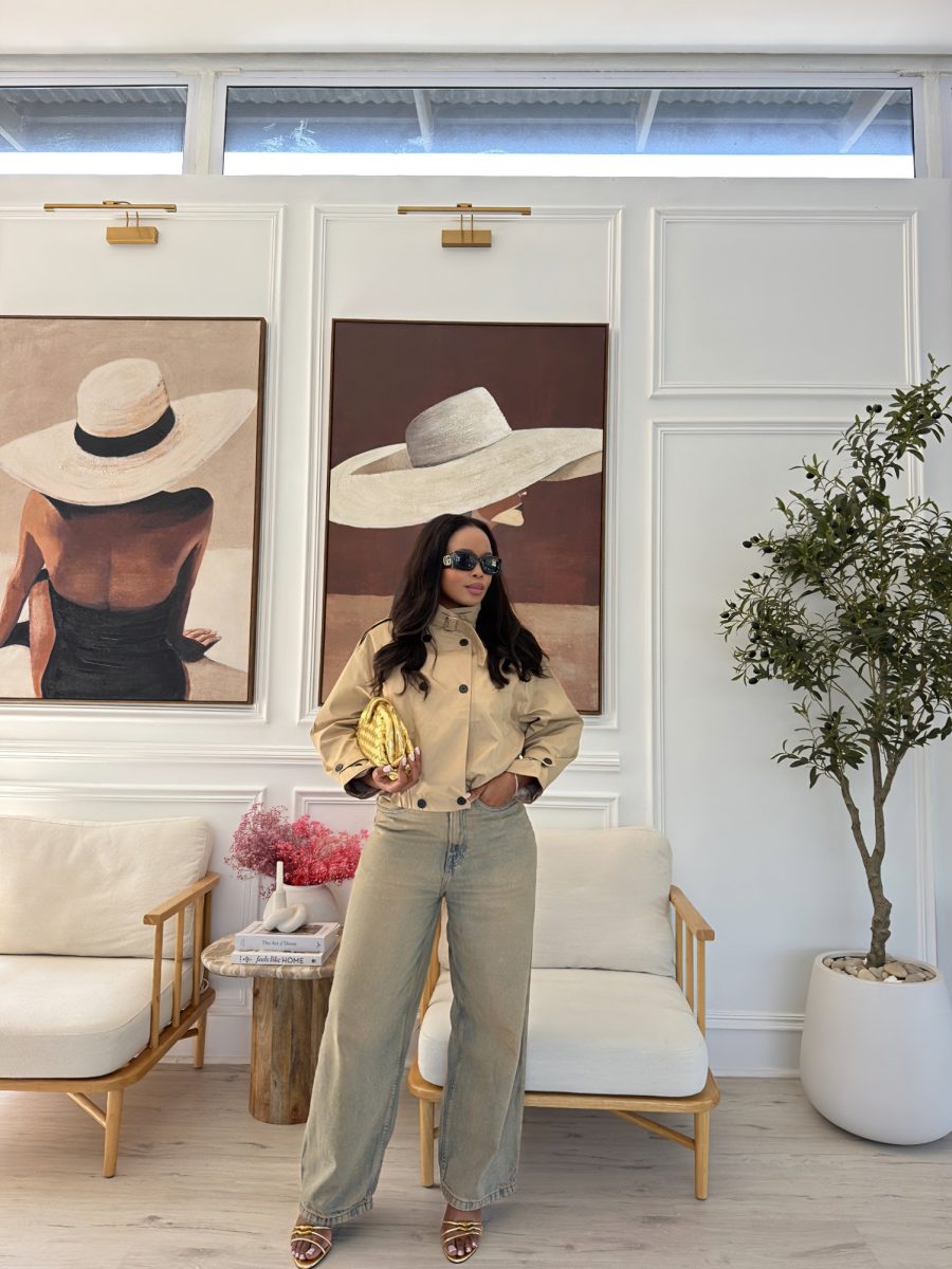 THE SAHARA CROPPED TRENCH JACKET